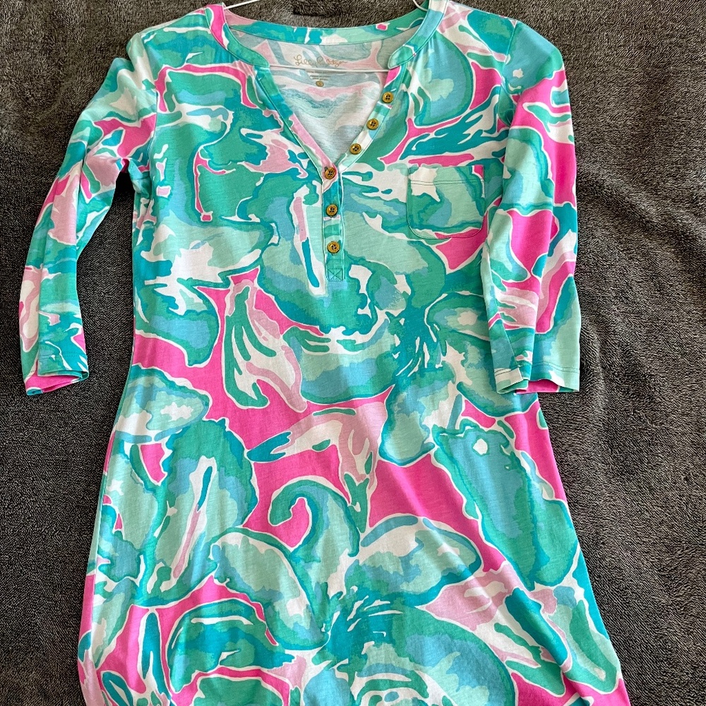 Lilly Pulitzer 3/4 sleeve dress